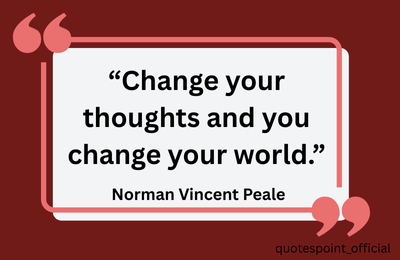 Quote about how thoughts shape your life and world
