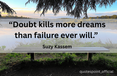 Suzy Kassem quote about overcoming doubt
