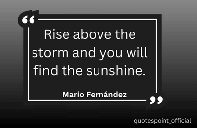 Mario Fernández quote about overcoming challenges