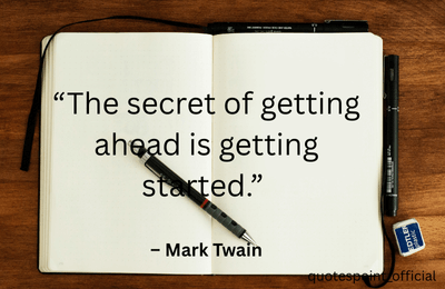 Mark Twain quote about taking action