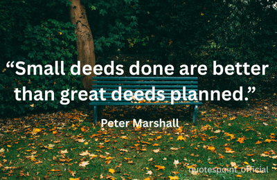 Peter Marshall quote about taking action