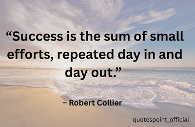 Robert Collier quote about consistent effort