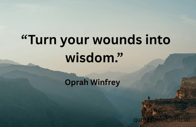 Oprah Winfrey quote about learning from challenges