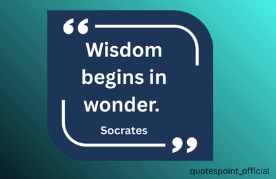 Socrates quote about curiosity and wisdom